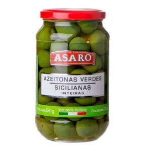 Azeitonas verdes da sicilia Asaro 580gr