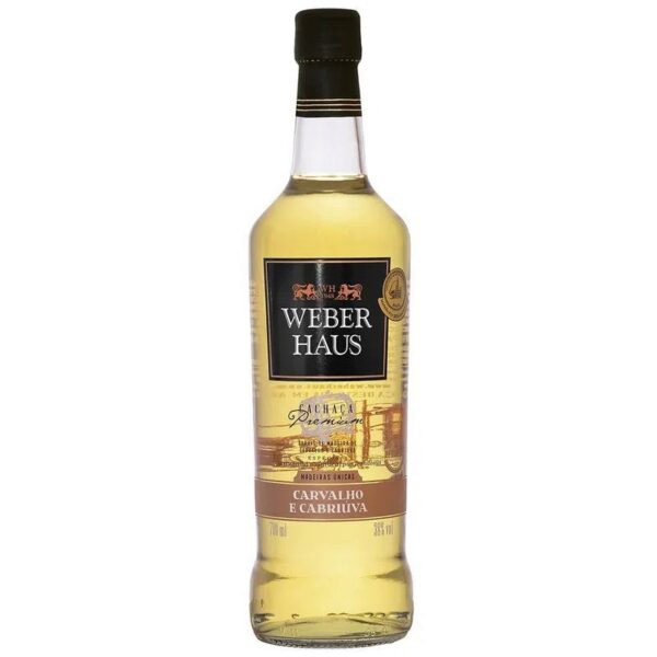 cachaca weber haus premium carvalho e cabriuva 700ml