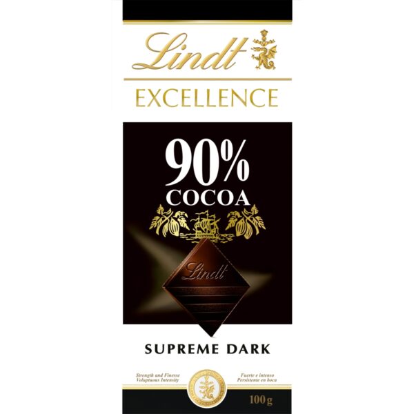 Chocolate Lindt excelence supreme dark 90% 100gr