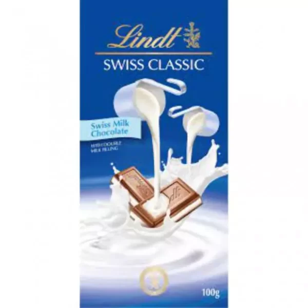 chocolate lindt swiss classic milk 100gr
